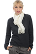 Cashmere accessories scarf mufflers zak170 ecru 170 x 25 cm