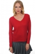 Cashmere ladies basic sweaters at low prices flavie blood red m