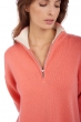 Cashmere ladies chunky sweater alizette peach s