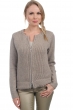 Cashmere ladies chunky sweater neola natural brown xs