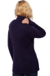 Cashmere ladies chunky sweater vicenza black deep purple l