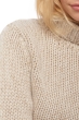 Cashmere ladies chunky sweater vicenza natural ecru natural stone 3xl