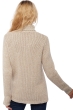 Cashmere ladies chunky sweater vicenza natural ecru natural stone xl