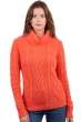 Cashmere ladies chunky sweater wynona coral m