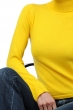 Cashmere ladies roll neck jade cyber yellow s