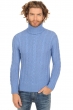 Cashmere men chunky sweater lucas blue chine 3xl