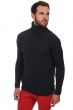 Cashmere men chunky sweater lucas charcoal marl 2xl