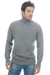 Cashmere men chunky sweater lucas grey marl 2xl