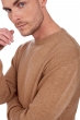 Cashmere men chunky sweater nestor 4f camel chine m
