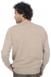 Cashmere men chunky sweater nestor 4f natural brown 2xl