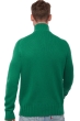Cashmere men chunky sweater olivier evergreen flanelle chine 2xl