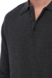 Cashmere men polo style sweaters alexandre charcoal marl l