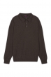 Cashmere men polo style sweaters alexandre marron chine 2xl