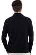 Cashmere men polo style sweaters henri black flanelle chine m