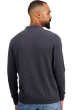 Cashmere men polo style sweaters tarn first charcoal marl 3xl