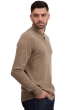 Cashmere men polo style sweaters toulon first tan marl 3xl