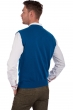 Cashmere men waistcoat sleeveless sweaters balthazar canard blue xl