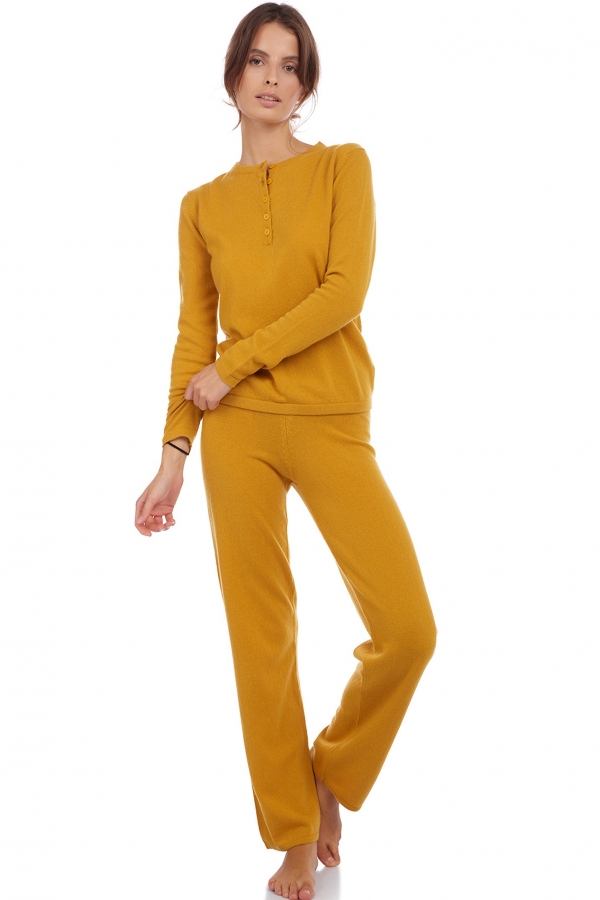 Cashmere accessories cocooning loan mustard 3xl