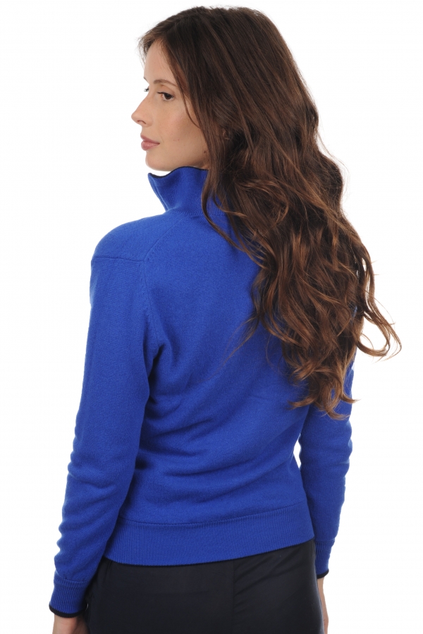 Cashmere ladies chunky sweater akemi dress blue lapis blue 3xl