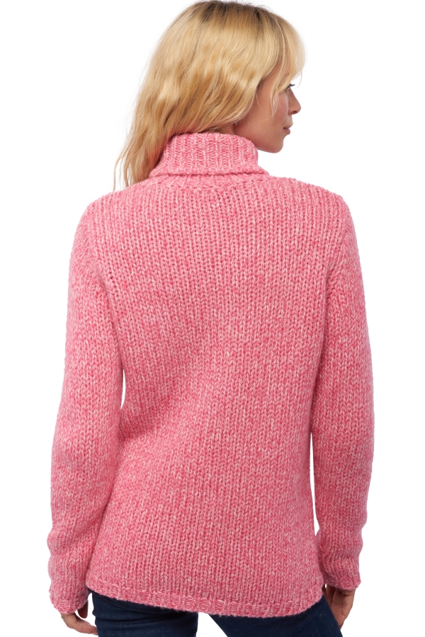 Cashmere ladies chunky sweater vicenza shocking pink shinking violet xs