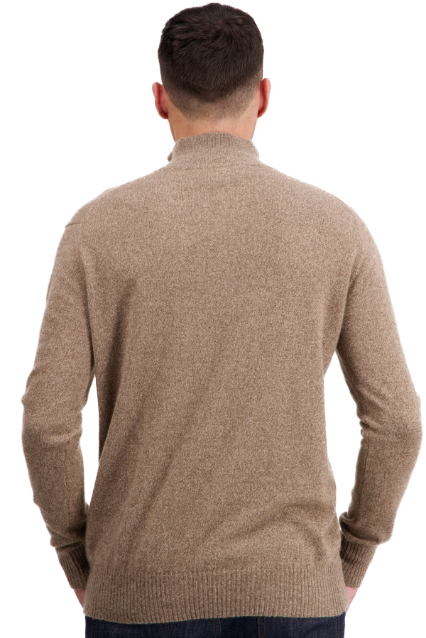 Cashmere men basic sweaters at low prices toulon first tan marl 2xl
