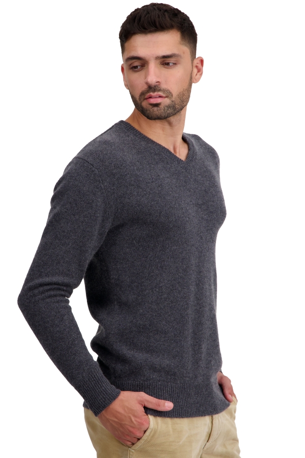 Cashmere men basic sweaters at low prices tour first charcoal marl m