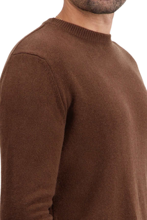 Cashmere men basic sweaters at low prices touraine first dark camel 3xl