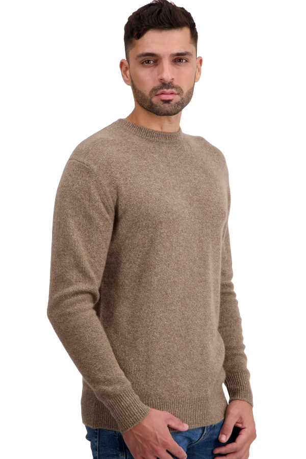 Cashmere men basic sweaters at low prices touraine first tan marl l