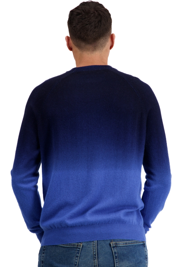 Cashmere men round necks ticino tetbury blue dress blue 3xl