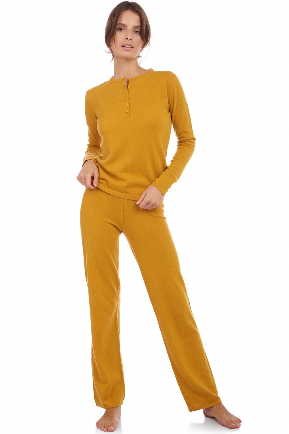 Cashmere accessories cocooning loan mustard 3xl