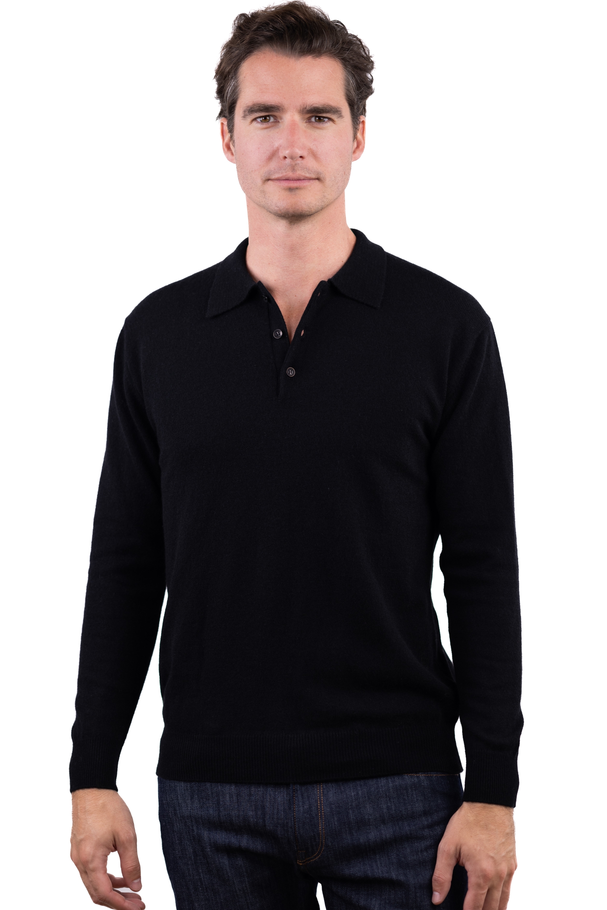Cashmere men basic sweaters at low prices tarn first black l
