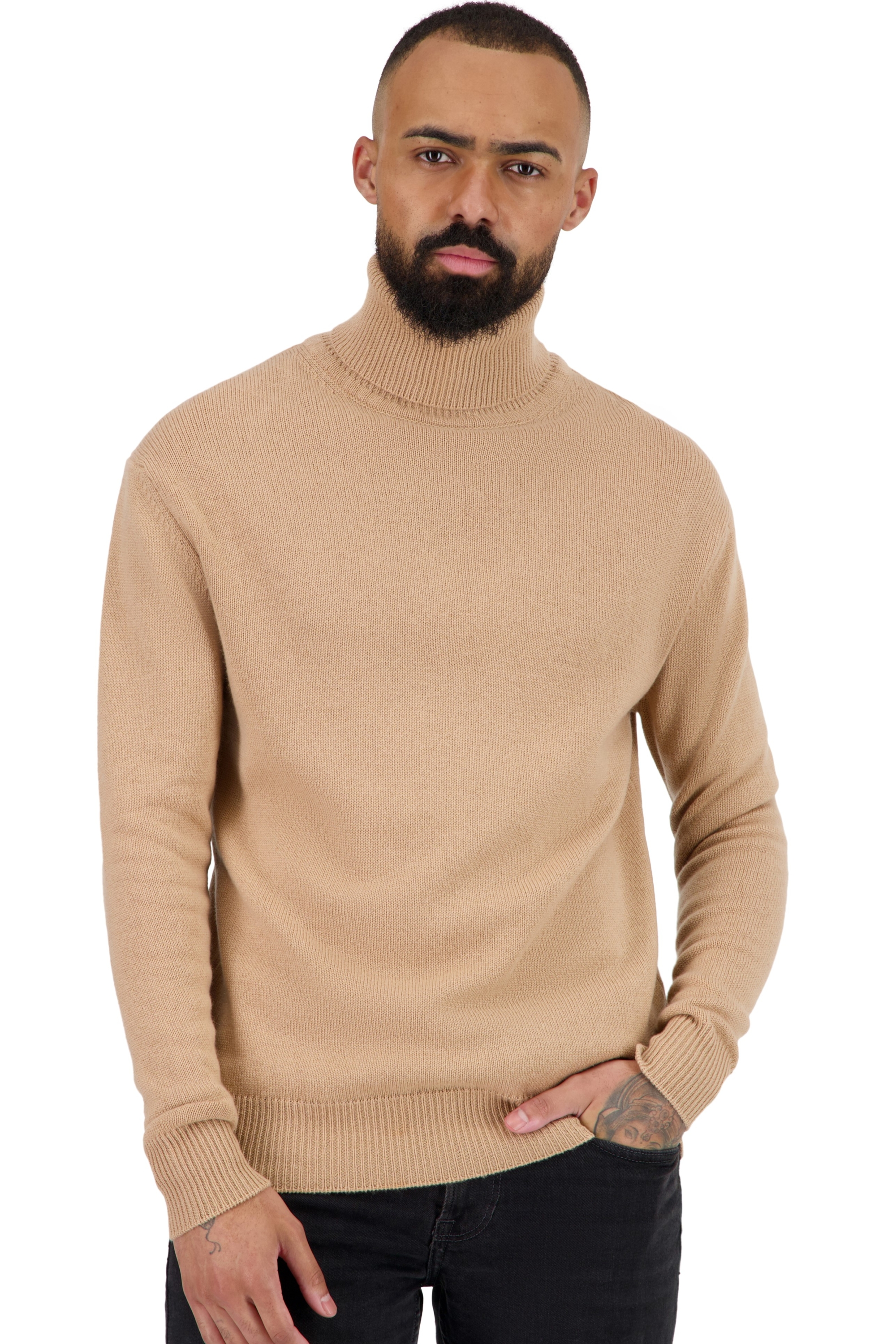 Cashmere men basic sweaters at low prices torino first creme brulee 2xl