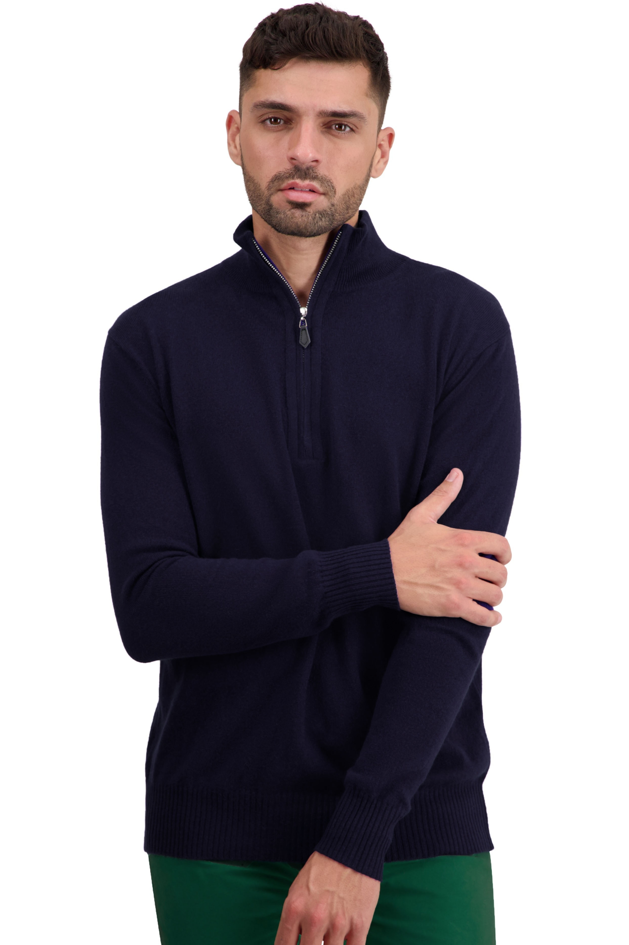 Cashmere men basic sweaters at low prices toulon first dress blue m