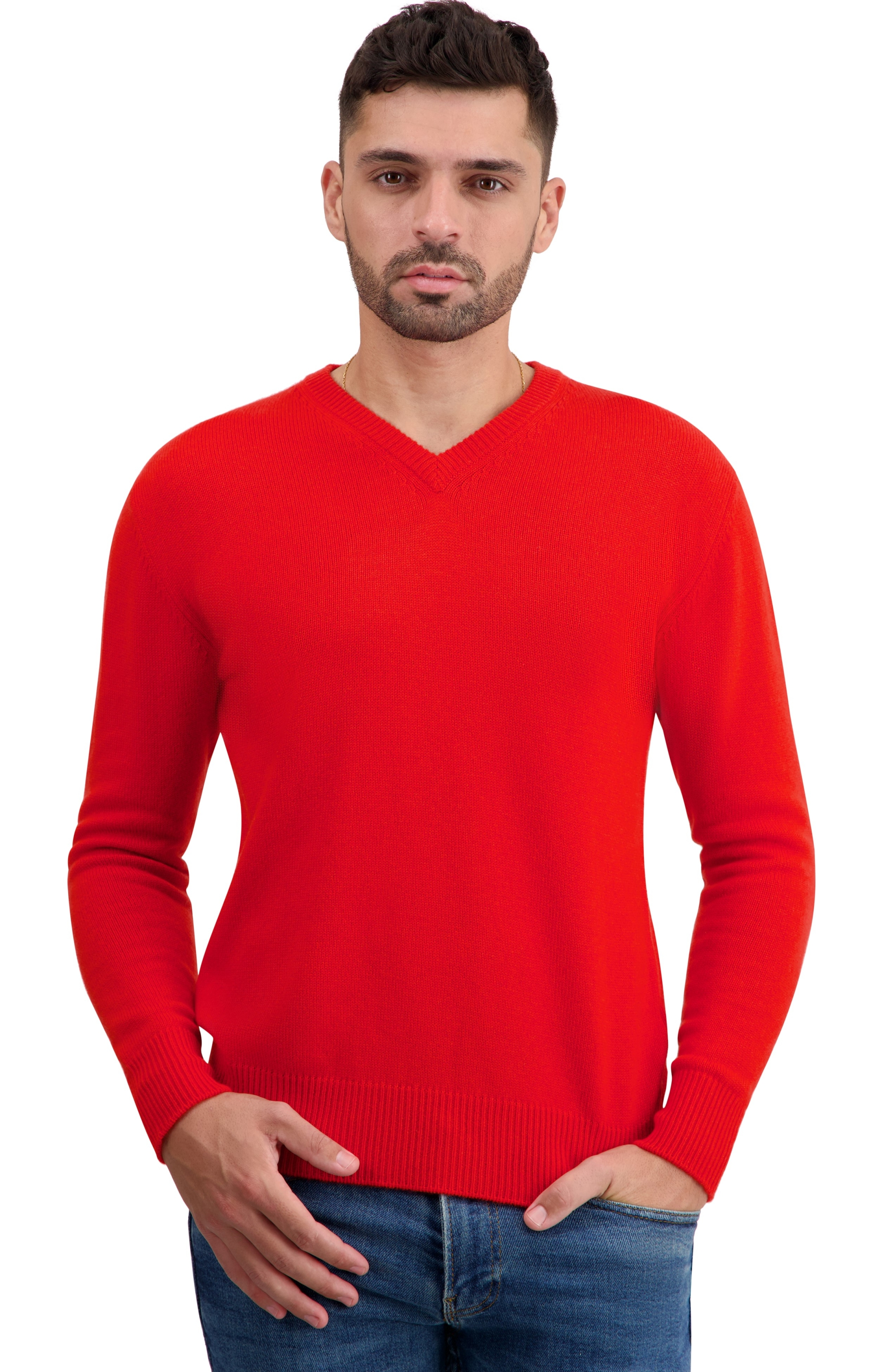 Cashmere men basic sweaters at low prices tour first tomato 2xl
