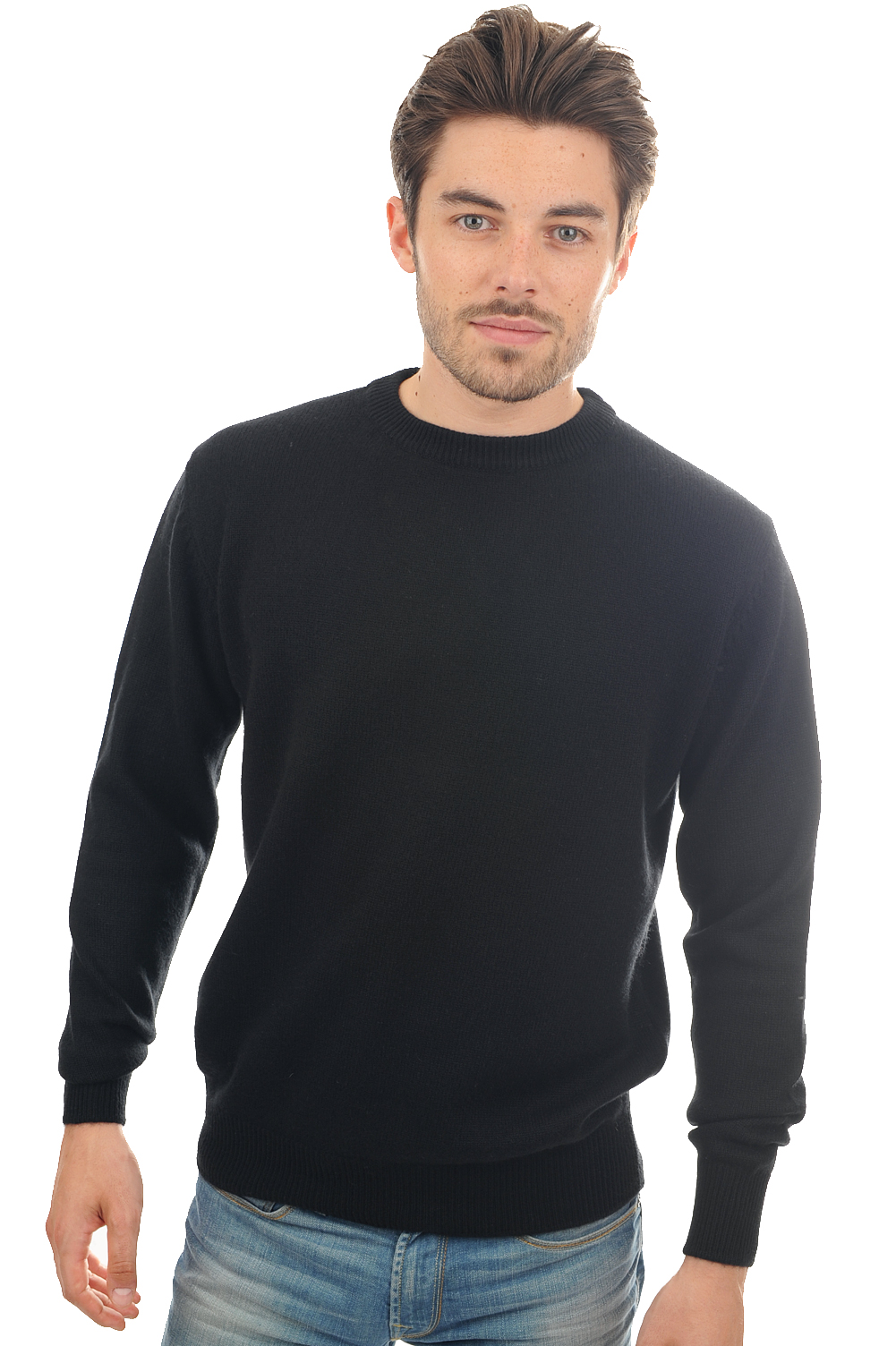 Cashmere men chunky sweater nestor 4f black m