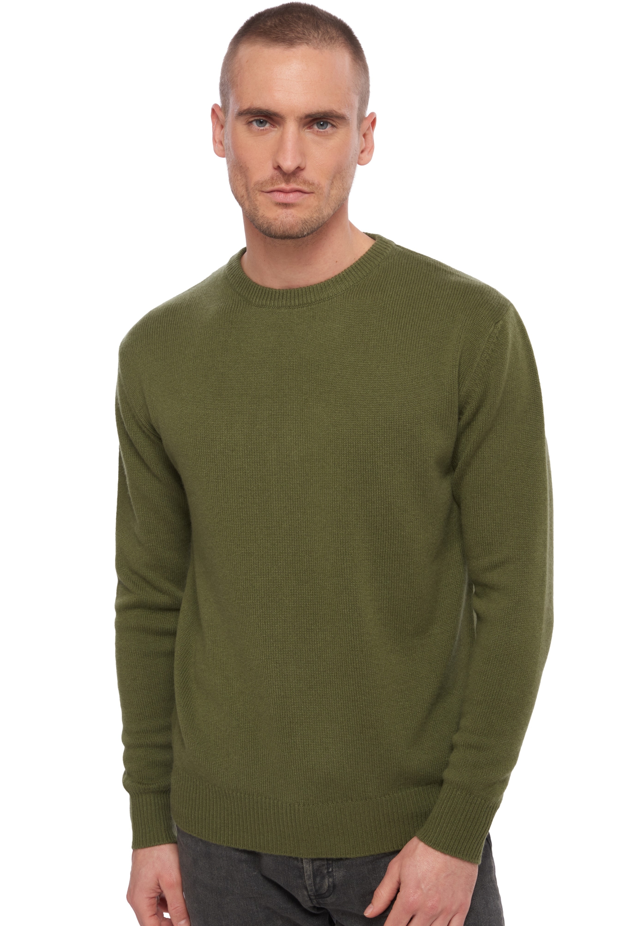 Cashmere men chunky sweater nestor 4f ivy green m