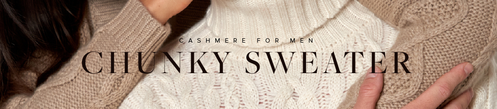 Cashmere for menChunky sweater