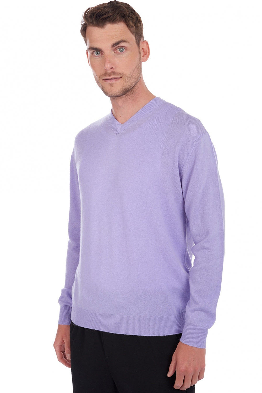 Gaspard men's cashmere - sunny lavender - Mahogany