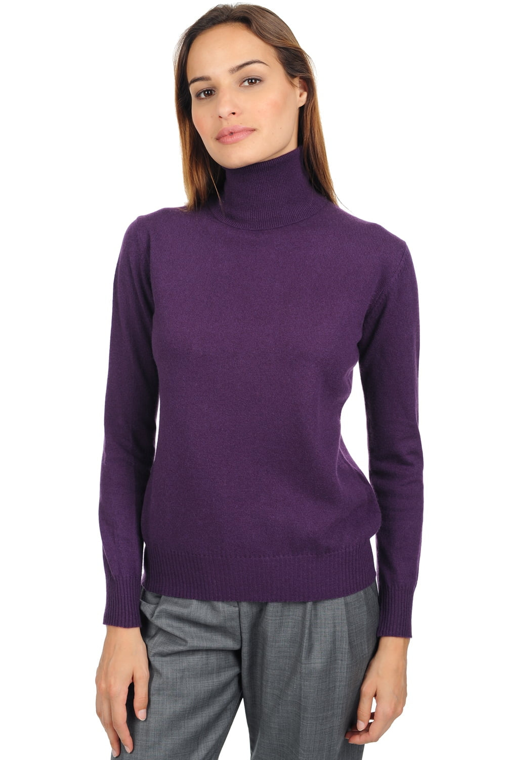 Lili women's cashmere jumper - plum - Mahogany