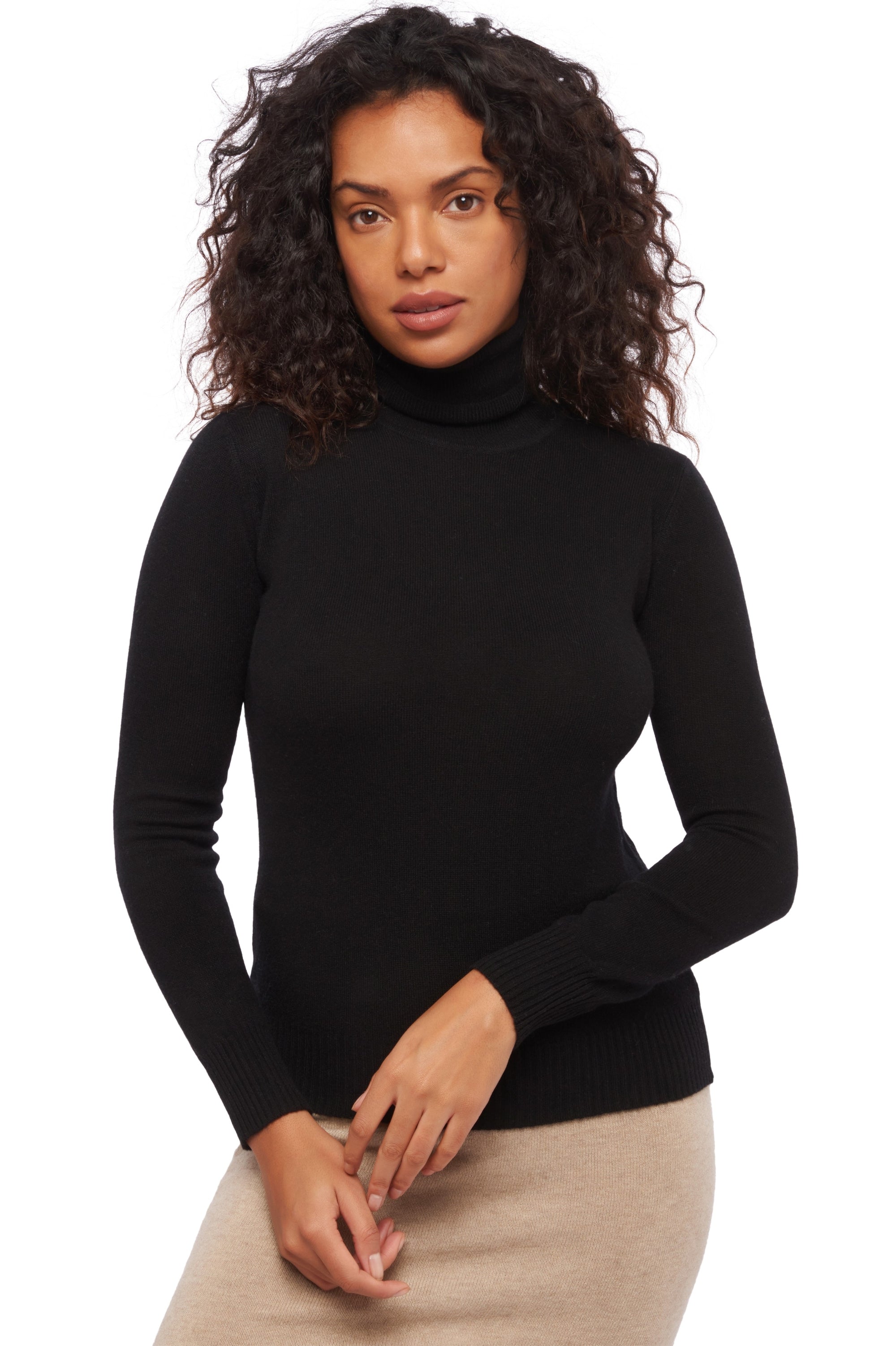 Lili women's cashmere jumper - black - Mahogany