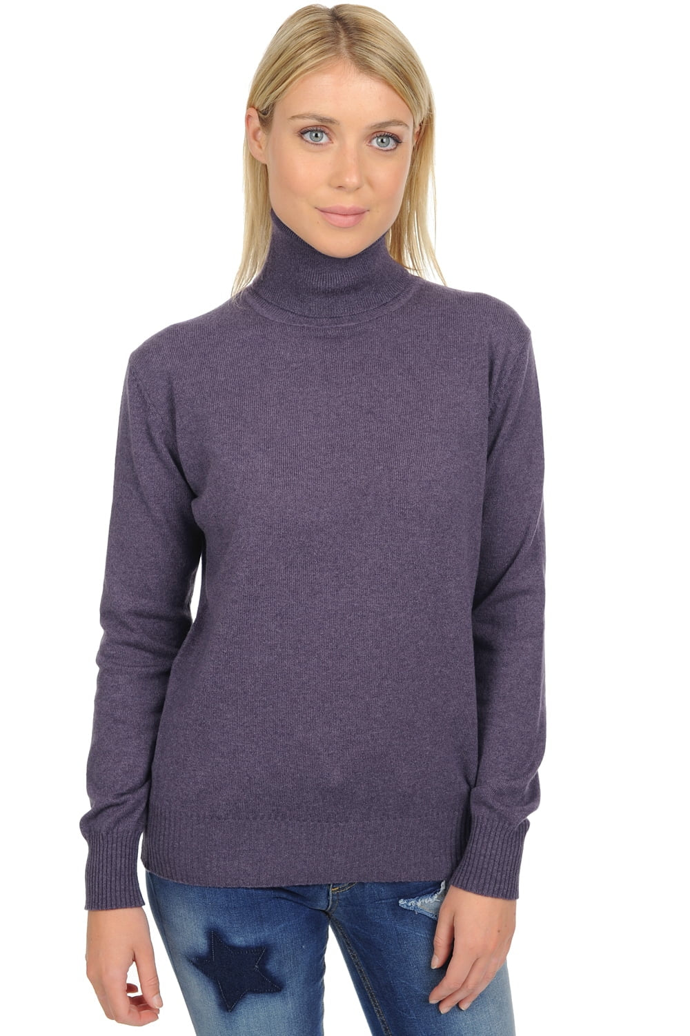 Lili women's cashmere jumper - mulberry - Mahogany