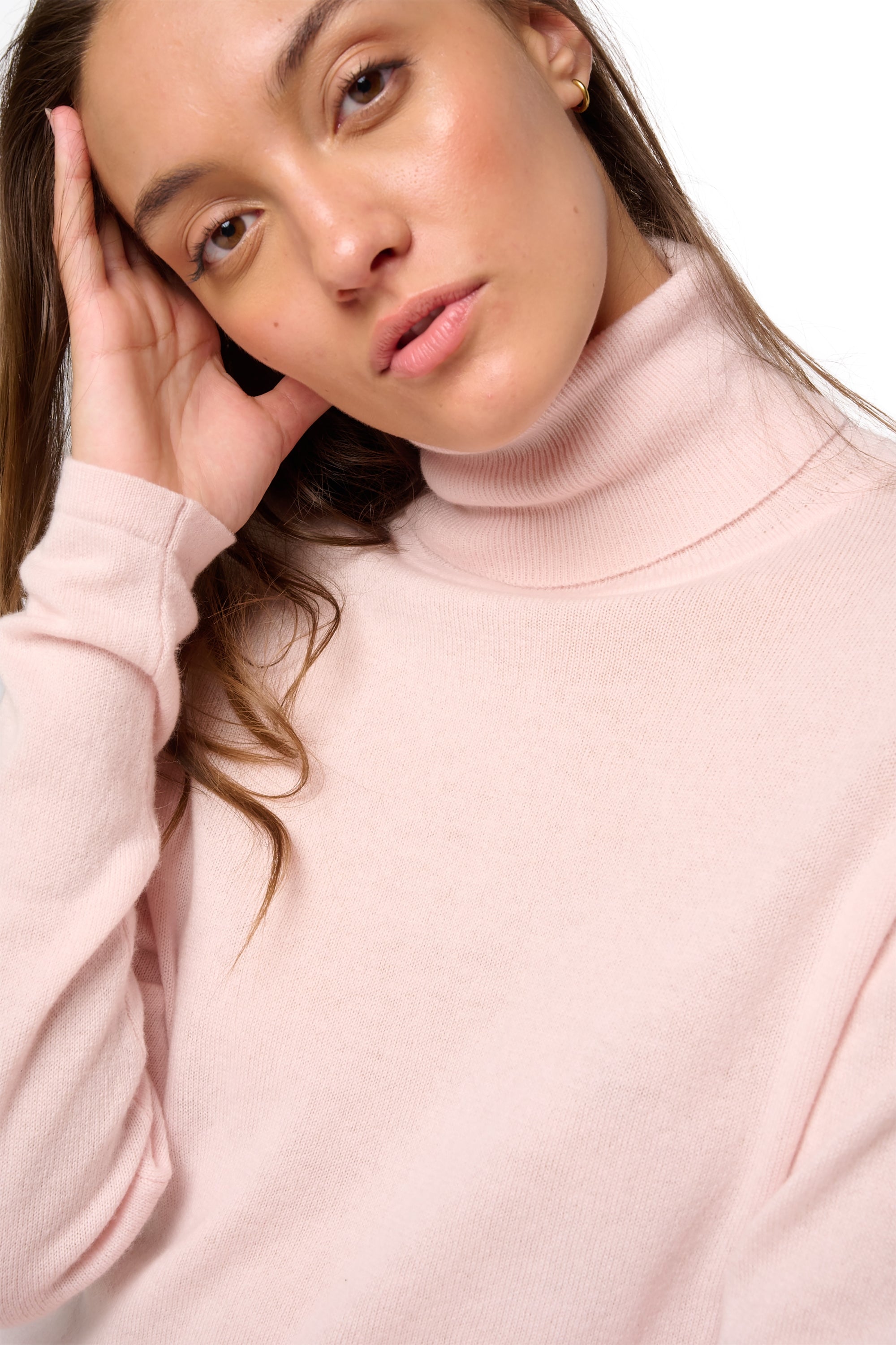 Jade women's cashmere jumper - pale pink - Mahogany