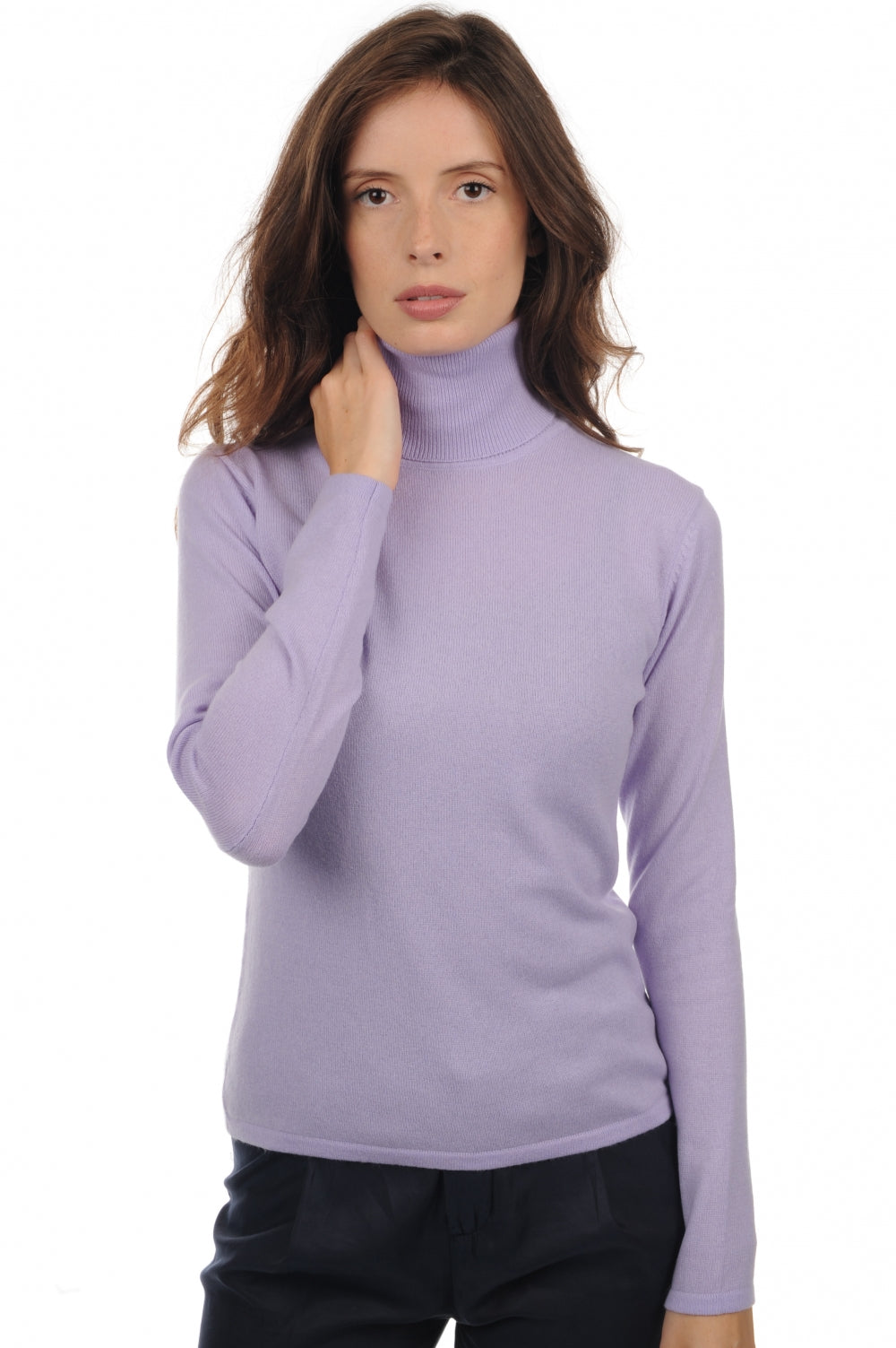 Jade women's cashmere jumper - sunny lavender - Mahogany
