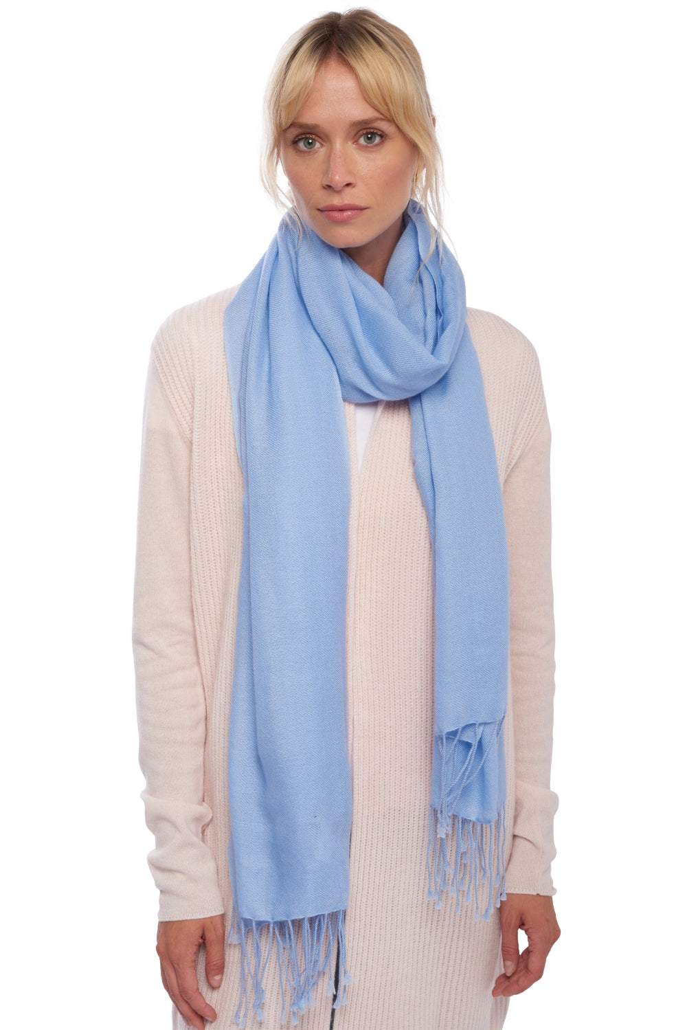 Diamant unisex cashmere - sky blue - Mahogany