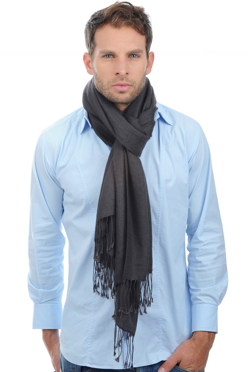 Diamant unisex cashmere - carbon - Mahogany
