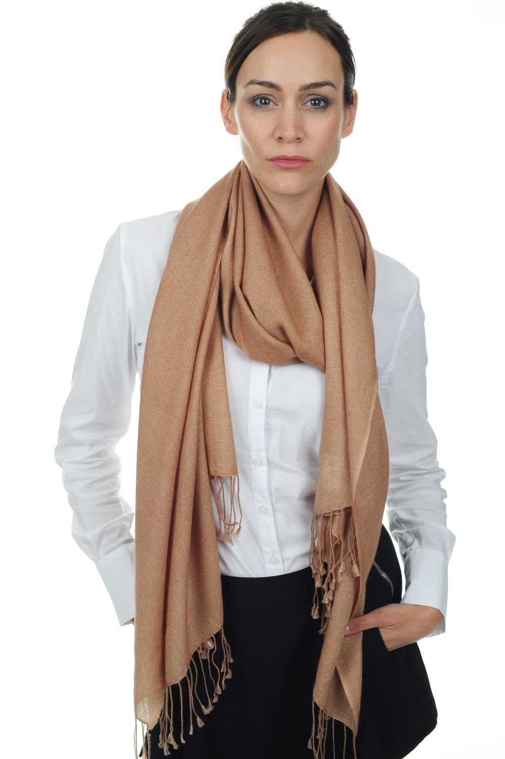 Diamant unisex cashmere - deep rosy beige - Mahogany