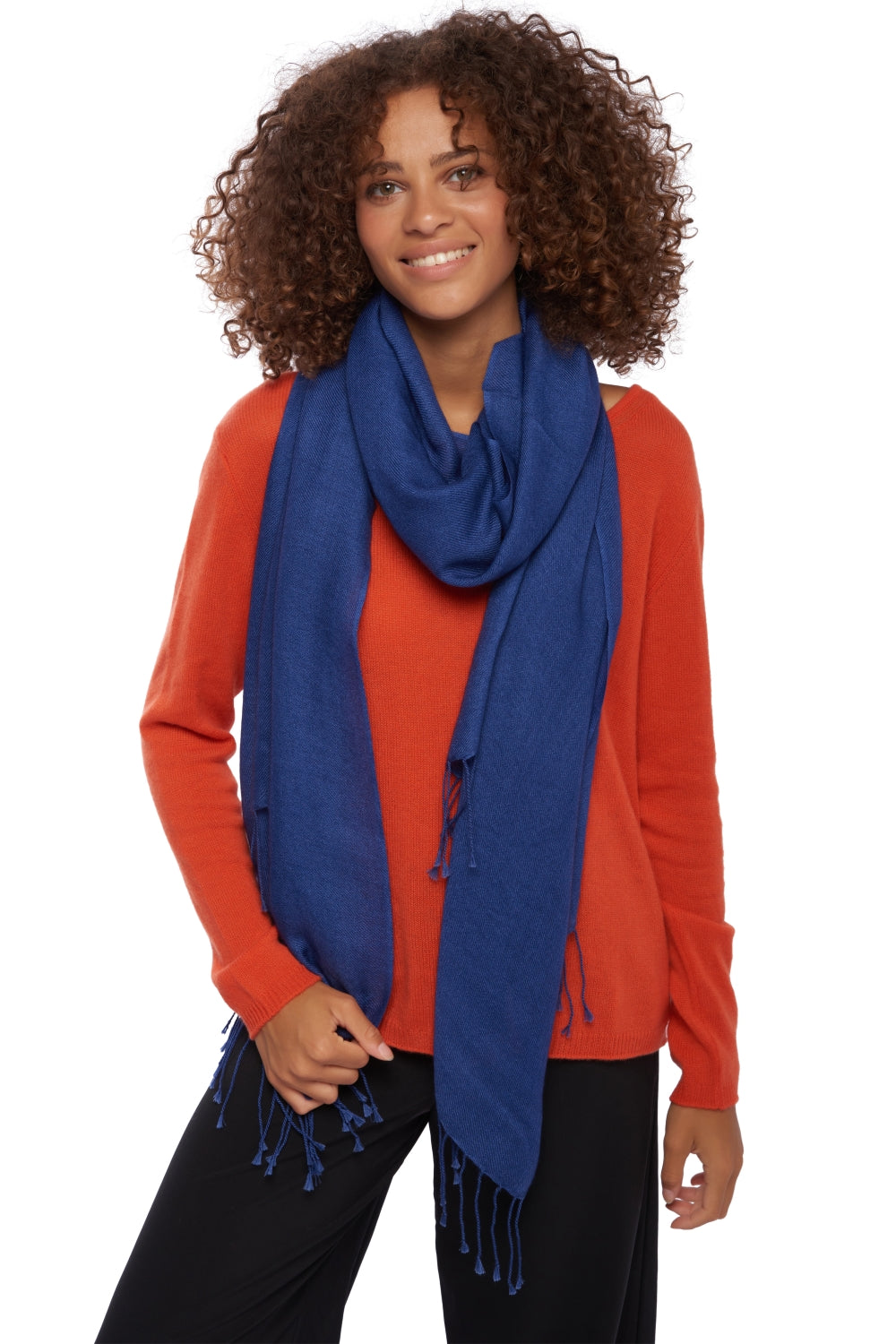 Diamant unisex cashmere - bleu mâle - Mahogany