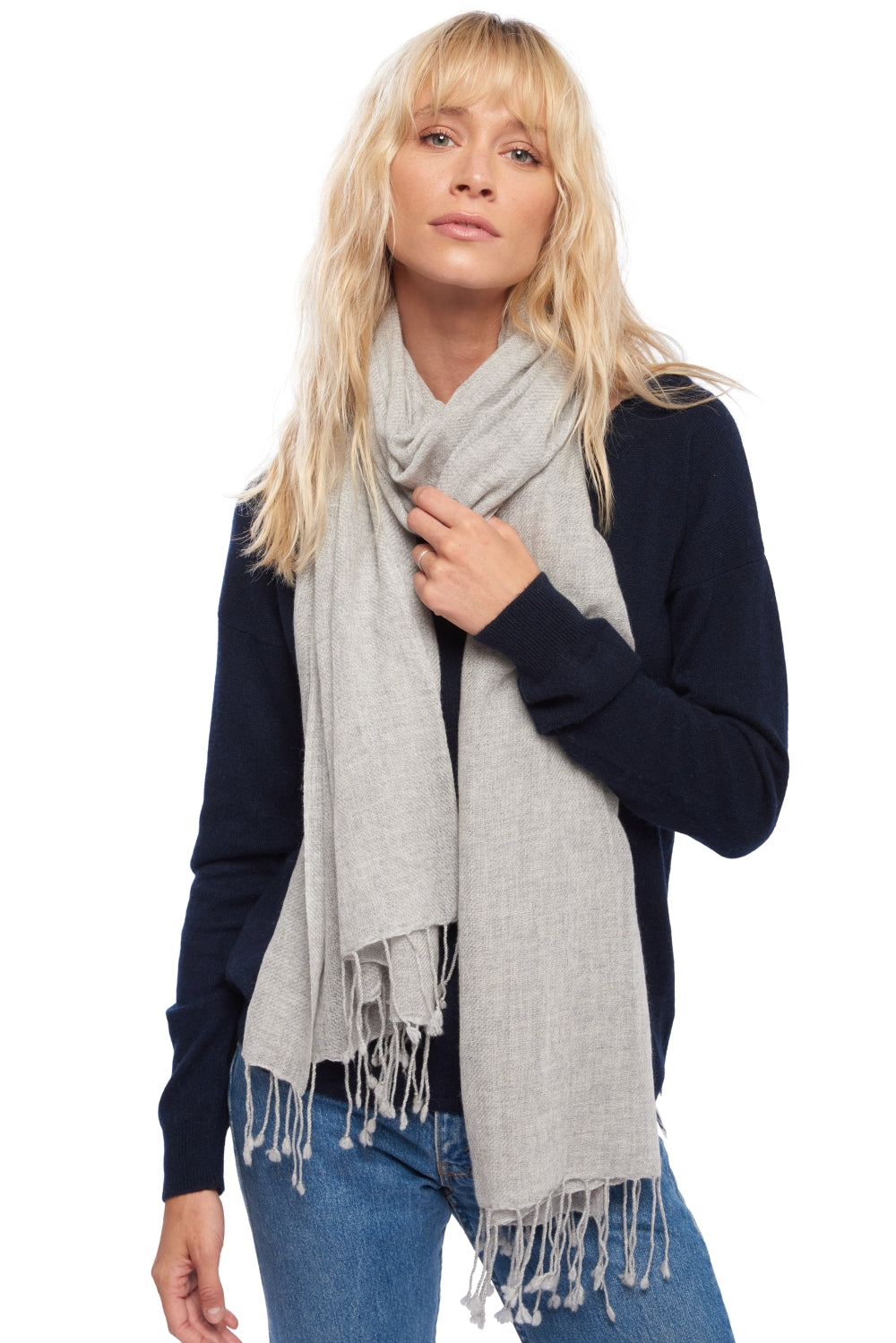 Diamond in mixed cashmere - flecked flannel - Mahogany