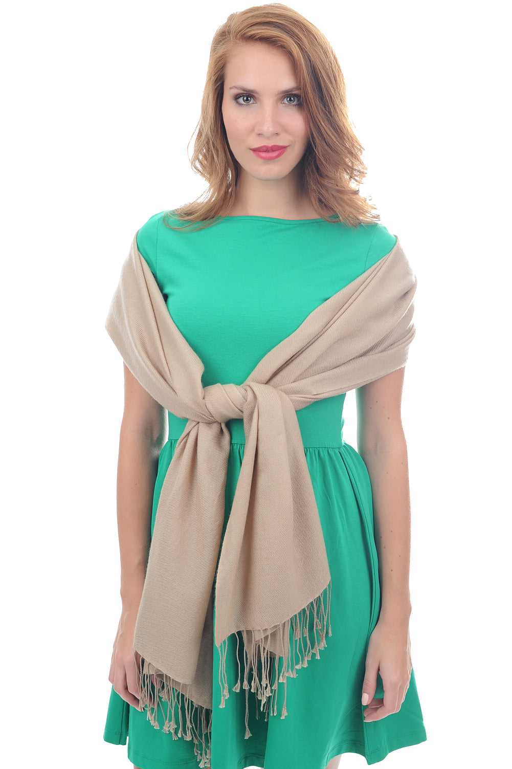 Diamant unisex cashmere - beige - Mahogany
