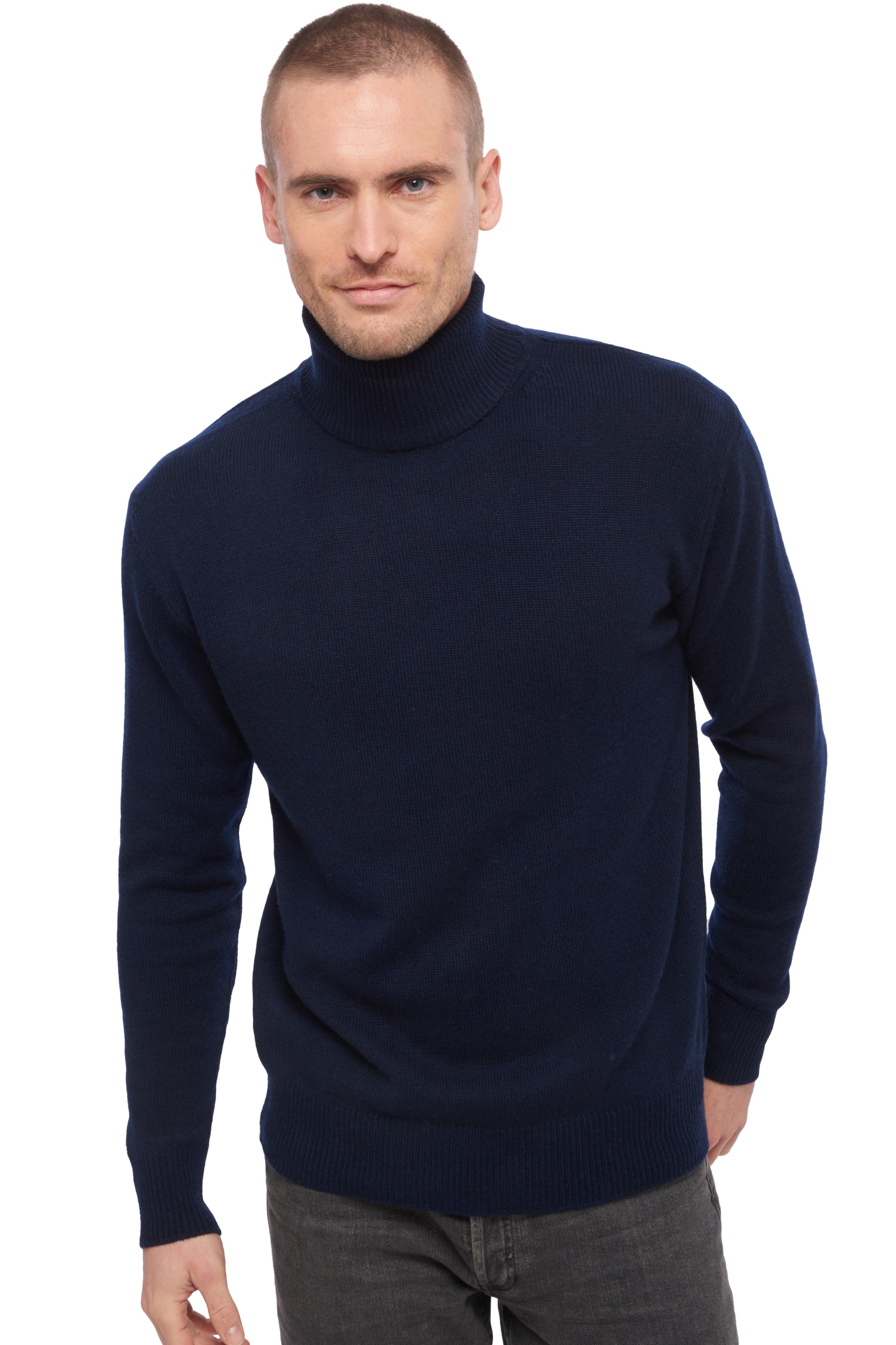 Edgar 4F in cashmere for men - dark navy - Mahogany